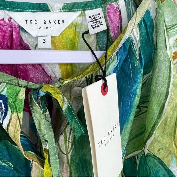 Ted Baker London Raglan Puff Sleeves Blouse  Size 8 US (3 UK) - Picture 5 of 11